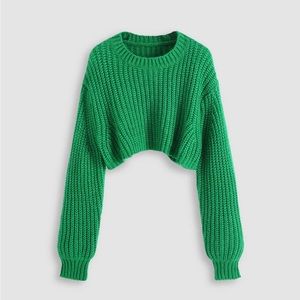Super Greens Knit Turtleneck - Green / S